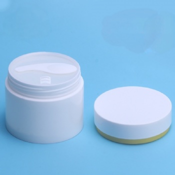 200g Large Capacity Cylindrical Cream Jar with Inner Cup & Spatula – Factory Direct | Customizable