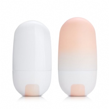 45g 50g Upside-down sunscreen lotion PE bottle set with split top
