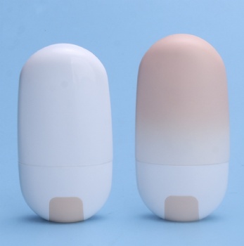 45g 50g Upside-down sunscreen lotion PE bottle set with split top