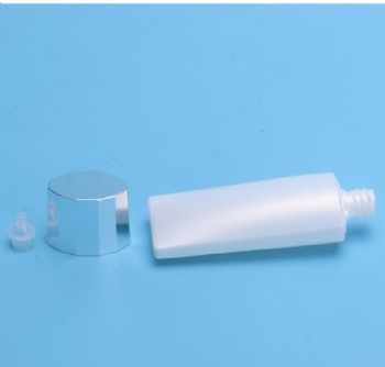 40g Upside-down extrusion sunscreen lotion PE bottle with edge lid