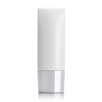 40g Upside-down extrusion sunscreen lotion PE bottle with edge lid