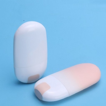 45g 50g Upside-down sunscreen lotion PE bottle set with split top