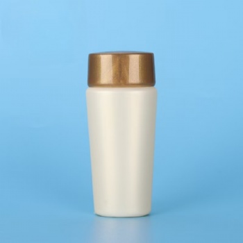 60ml small portable sunscreen gold cap plastic bottle