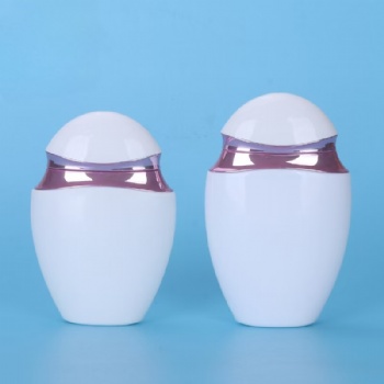 whole cosmetic packaging 60ml 75ml portable Silver Border Sunscreen plastic bottle set