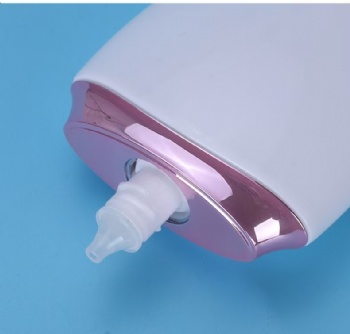 whole cosmetic packaging 60ml 75ml portable Silver Border Sunscreen plastic bottle set