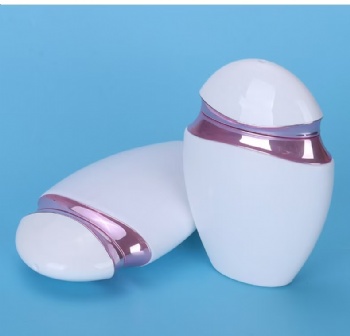 whole cosmetic packaging 60ml 75ml portable Silver Border Sunscreen plastic bottle set