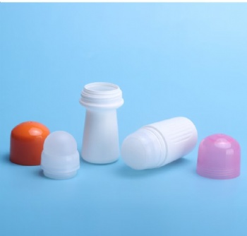 50g   Screw-cap large-mouth antiperspirant bead bottle set deodorant roll on plastic  bottle