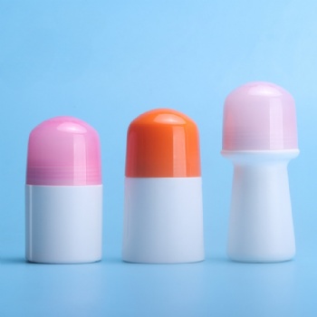 50g   Screw-cap large-mouth antiperspirant bead bottle set deodorant roll on plastic  bottle