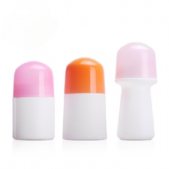 50g   Screw-cap large-mouth antiperspirant bead bottle set deodorant roll on plastic  bottle