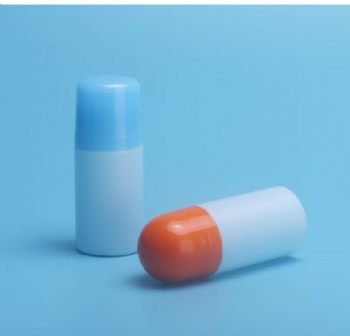 50ml  Portable 50ML Antiperspirant Body Lotion Plastic Bottle Roller Bottle  Empty Round Plastic Deodorant Stick Container