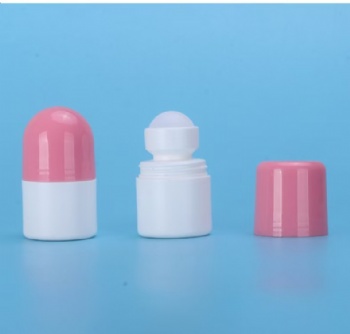 Wholesale 30ML Screw Cap Ball Tube Roller Container PE Bottle Roller Bottle Lip Gloss Roll on Bottle Oil Deodorant Stick Container