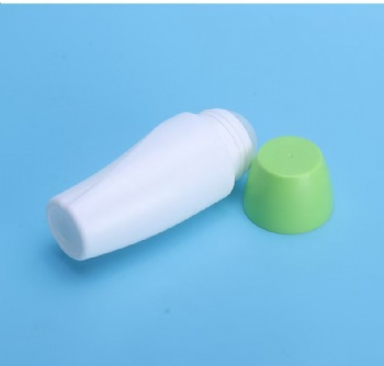 Wholesale 80ml Screw-cap Milky White Beaded Skin Care Plastic Bottle Plastic Roller Bottle Roll on Deodorant Stick Container
