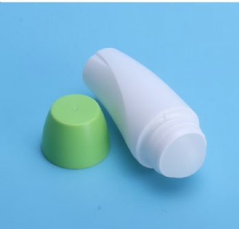 Wholesale 80ml Screw-cap Milky White Beaded Skin Care Plastic Bottle Plastic Roller Bottle Roll on Deodorant Stick Container