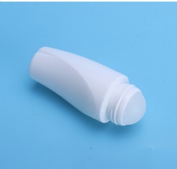 Wholesale 80ml Screw-cap Milky White Beaded Skin Care Plastic Bottle Plastic Roller Bottle Roll on Deodorant Stick Container