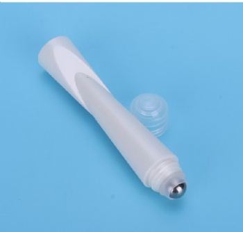 Wholesale 15ml Screw-cap Milky White Beaded Skin Care Plastic Bottle Plastic Roller Bottle Roll on Eye Cream Deodorant Stick Container